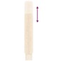 vidaXL Árbol rascador para gatos de suelo a techo crema 268,5-294,5 cm