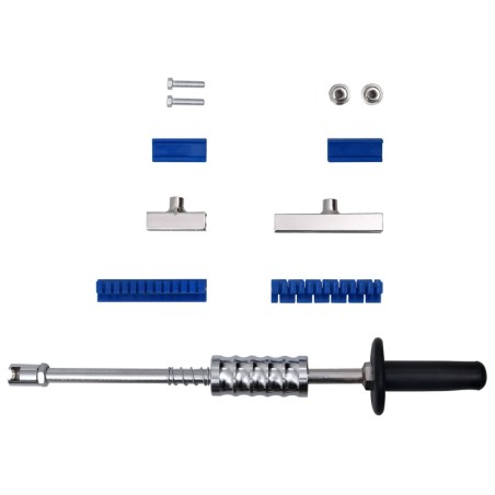 vidaXL Set de martillo de inercia 7 piezas acero al carbono