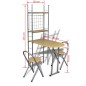 vidaXL Juego de muebles de barra de cocina plegable con 2 sillas vidaXL Juego de muebles de barra de cocina plegable con 2 sillas