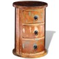 vidaXL Armario pequeño con 3 cajones madera maciza 