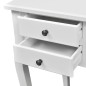 vidaXL Escritorio francés de madera con patas curvadas y 5 cajones vidaXL Escritorio francés de madera con patas curvadas y 5 cajones