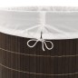 vidaXL Cesto de la ropa de bambú ovalado marrón oscuro vidaXL Cesto de la ropa de bambú ovalado marrón oscuro