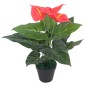 vidaXL Planta de anturio artificial con maceta 45 cm roja y amarilla vidaXL Planta de anturio artificial con maceta 45 cm roja y amarilla