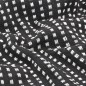 vidaXL Manta a cuadros de algodón negro 160x210 cm