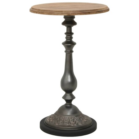 vidaXL Mesa auxiliar de madera de abeto maciza marrón 40x64 cm