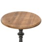 vidaXL Mesa auxiliar de madera de abeto maciza marrón 40x64 cm vidaXL Mesa auxiliar de madera de abeto maciza marrón 40x64 cm