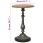 vidaXL Mesa auxiliar de madera de abeto maciza marrón 40x64 cm vidaXL Mesa auxiliar de madera de abeto maciza marrón 40x64 cm