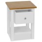 vidaXL Mesita de noche de madera de roble maciza 36x30x47 cm 