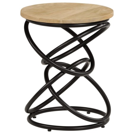 vidaXL Mesa auxiliar de madera maciza de mango 40x50 cm