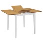 vidaXL Mesa de comedor extensible blanca (80-120)x80x74 cm MDF vidaXL Mesa de comedor extensible blanca (80-120)x80x74 cm MDF