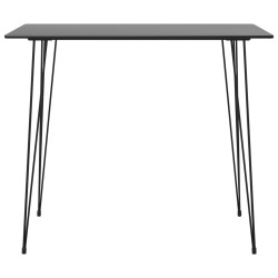 vidaXL Mesa alta de cocina negro 120x60x105 cm