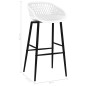 vidaXL Taburetes de cocina 4 unidades blanco vidaXL Taburetes de cocina 4 unidades blanco