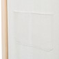 vidaXL Biombo divisor de 6 paneles de tela color crema 240x170x4 cm vidaXL Biombo divisor de 6 paneles de tela color crema 240x170x4 cm
