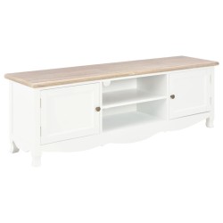 vidaXL Mueble para TV de madera blanco 120x30x40 cm