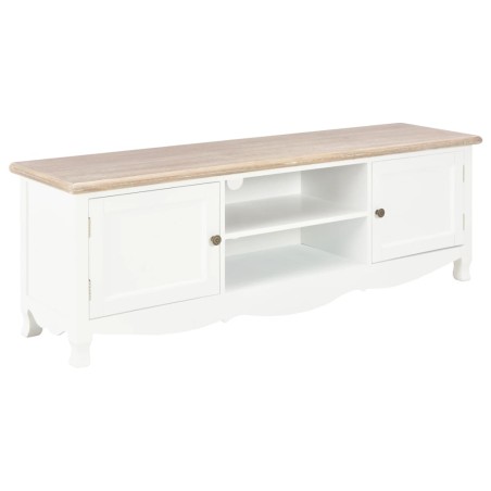 vidaXL Mueble para TV de madera blanco 120x30x40 cm