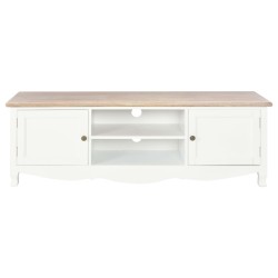 vidaXL Mueble para TV de madera blanco 120x30x40 cm