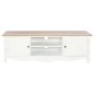 vidaXL Mueble para TV de madera blanco 120x30x40 cm