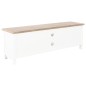 vidaXL Mueble para TV de madera blanco 120x30x40 cm