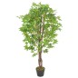 vidaXL Planta artificial árbol de arce con macetero verde 120 cm vidaXL Planta artificial árbol de arce con macetero verde 120 cm