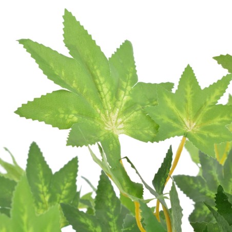 vidaXL Planta artificial árbol de arce con macetero verde 120 cm 