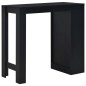 vidaXL Mesa alta de cocina con estantería negra 110x50x103 cm vidaXL Mesa alta de cocina con estantería negra 110x50x103 cm