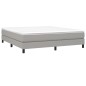 vidaXL Estructura de cama box spring tela gris claro 160x200 cm vidaXL Estructura de cama box spring tela gris claro 160x200 cm