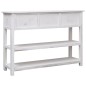 vidaXL Aparador de madera blanco envejecido 115x30x76 cm vidaXL Aparador de madera blanco envejecido 115x30x76 cm