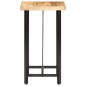 vidaXL Mesa de bar madera maciza de mango rugosa 60x60x107 cm vidaXL Mesa de bar madera maciza de mango rugosa 60x60x107 cm