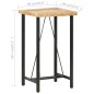 vidaXL Mesa de bar madera maciza de mango rugosa 60x60x107 cm vidaXL Mesa de bar madera maciza de mango rugosa 60x60x107 cm