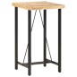 vidaXL Mesa de bar madera maciza de mango rugosa 60x60x107 cm vidaXL Mesa de bar madera maciza de mango rugosa 60x60x107 cm
