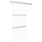 vidaXL Puerta corredera con topes suaves vidrio ESG aluminio 90x205 cm vidaXL Puerta corredera con topes suaves vidrio ESG aluminio 90x205 cm