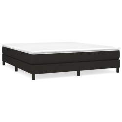 vidaXL Estructura de cama box spring tela negro 160x200 cm