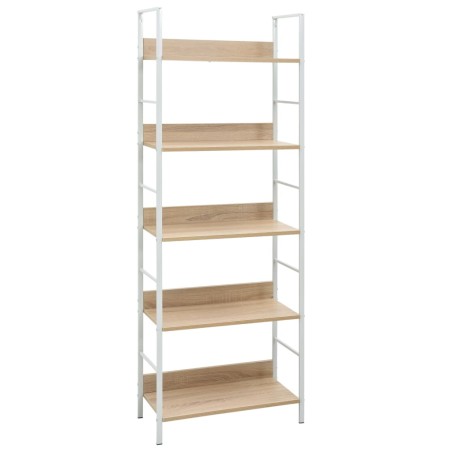 vidaXL Estantería de 5 niveles madera ingeniería roble 60x27,6x158,5cm