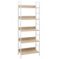 vidaXL Estantería de 5 niveles madera ingeniería roble 60x27,6x158,5cm vidaXL Estantería de 5 niveles madera ingeniería roble 60x27,6x158,5cm