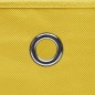 vidaXL Cajas de almacenaje 4 uds tela amarillo 32x32x32 cm vidaXL Cajas de almacenaje 4 uds tela amarillo 32x32x32 cm