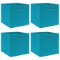 vidaXL Cajas de almacenaje 4 uds tela azul celeste 32x32x32 cm vidaXL Cajas de almacenaje 4 uds tela azul celeste 32x32x32 cm