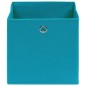 vidaXL Cajas de almacenaje 4 uds tela azul celeste 32x32x32 cm vidaXL Cajas de almacenaje 4 uds tela azul celeste 32x32x32 cm