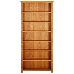 vidaX Estantería de 7 niveles de madera maciza de roble 90x22,5x200 cm