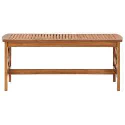 vidaXL Mesa de centro de madera maciza de acacia 102x50x43 cm