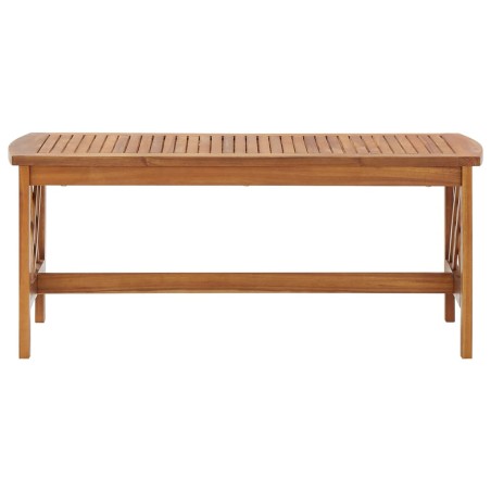 vidaXL Mesa de centro de madera maciza de acacia 102x50x43 cm