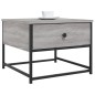 vidaXL Mesa de centro madera contrachapada gris Sonoma 51x51x40 cm vidaXL Mesa de centro madera contrachapada gris Sonoma 51x51x40 cm