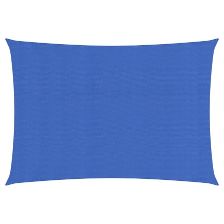 vidaXL Toldo de vela azul HDPE 160 g/m² 2,5x4,5 m