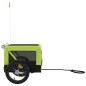 vidaXL Remolque de bicicleta mascotas hierro tela Oxford verde negro vidaXL Remolque de bicicleta mascotas hierro tela Oxford verde negro