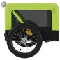 vidaXL Remolque de bicicleta mascotas hierro tela Oxford verde negro vidaXL Remolque de bicicleta mascotas hierro tela Oxford verde negro