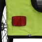vidaXL Remolque de bicicleta mascotas hierro tela Oxford verde vidaXL Remolque de bicicleta mascotas hierro tela Oxford verde