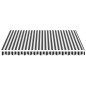 vidaXL Tela de repuesto para toldo gris antracita y blanco 3,5x2,5 m