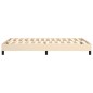 vidaXL Estructura de cama box spring tela color crema 120x200 cm vidaXL Estructura de cama box spring tela color crema 120x200 cm