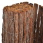 vidaXL Valla de corteza de árbol 1000x70 cm