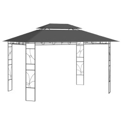 vidaXL Cenador gris antracita 4x3x2,7 m 160 g/m²
