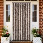 vidaXL Cortina mosquitera beige y marrón claro chenilla 56x200 cm vidaXL Cortina mosquitera beige y marrón claro chenilla 56x200 cm